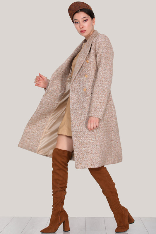 Langmantel Strickmantel in trendigen Wintermantel - NKBN0004K9871CML