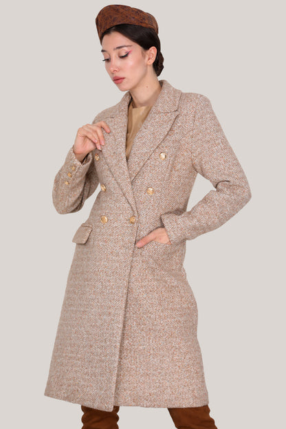 Langmantel Strickmantel in trendigen Wintermantel - NKBN0004K9871CML