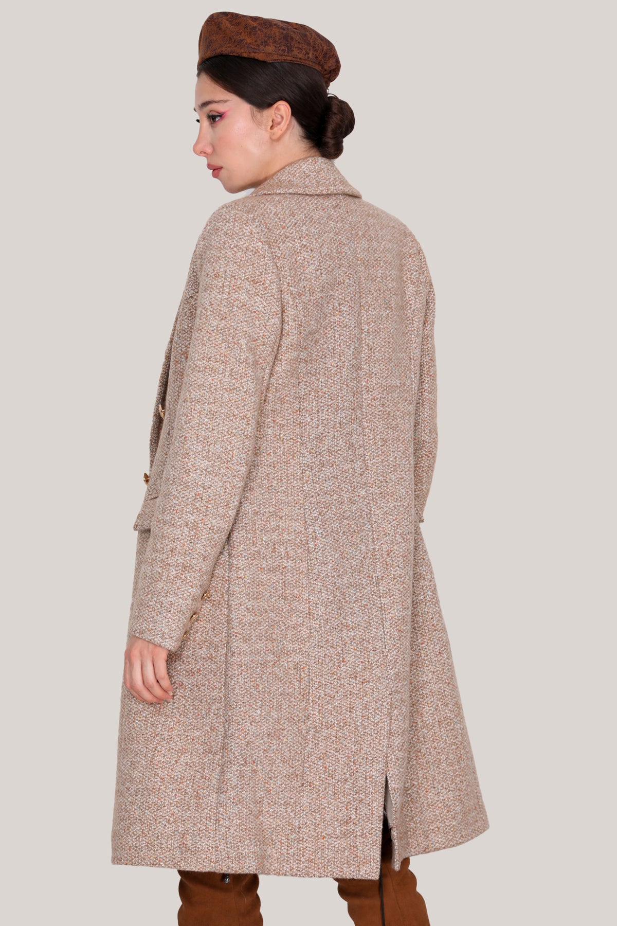 Langmantel Strickmantel in trendigen Wintermantel - NKBN0004K9871CML