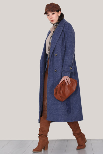 Langmantel Strickmantel in trendigen Wintermantel - NKBN0004K9911İND