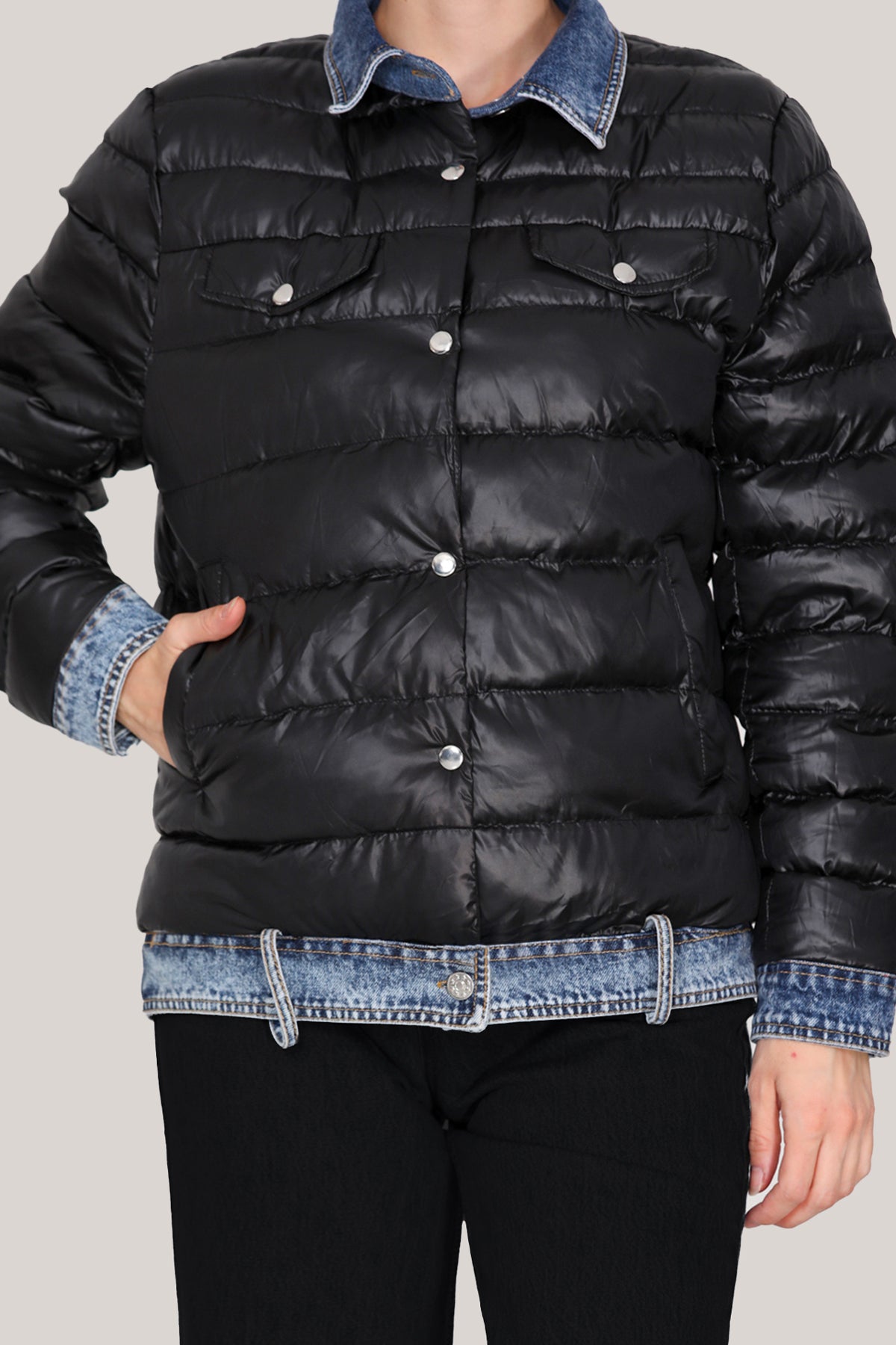 Gewatteerde pufferjas voor dames - NMNT0004K9844SYH