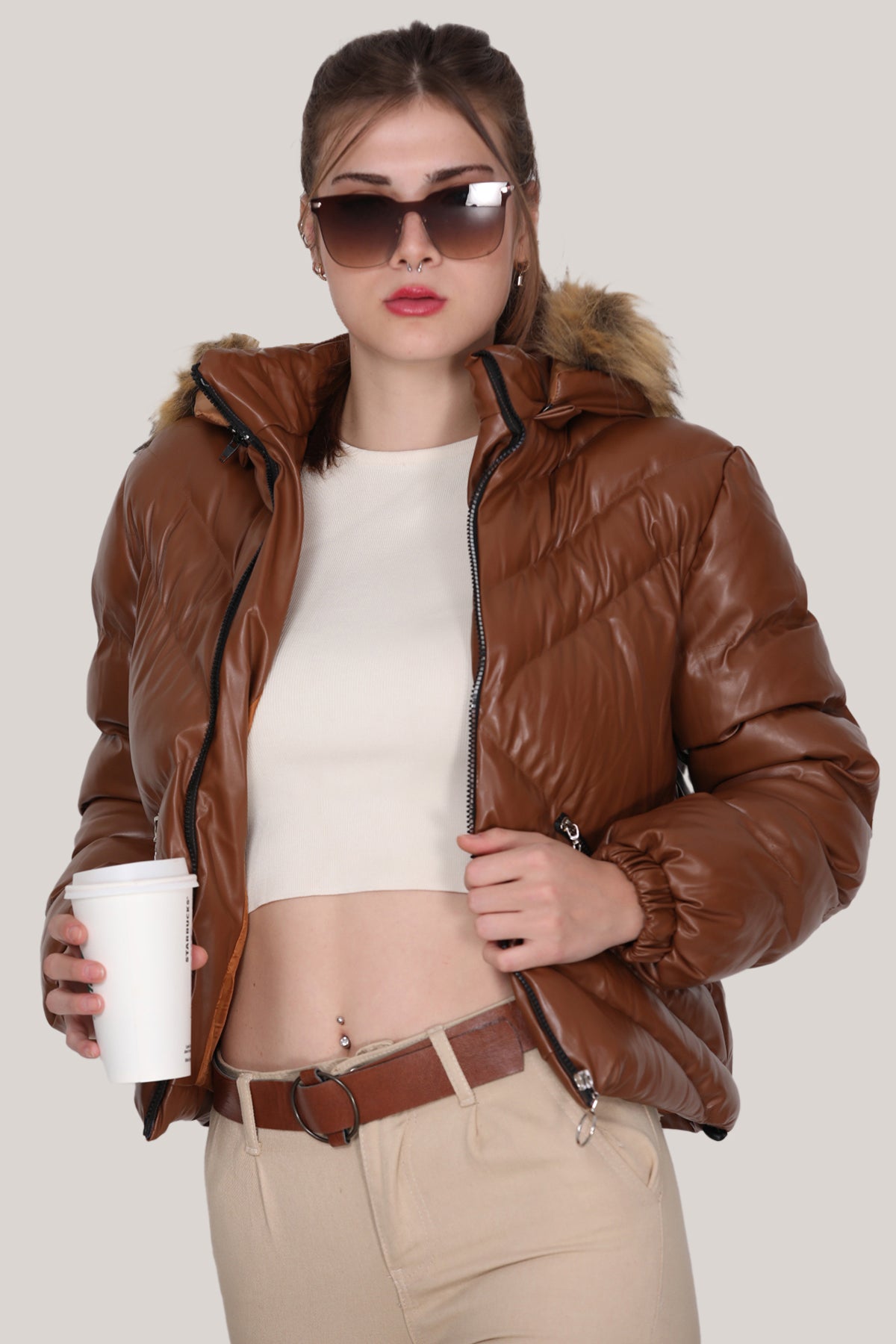 Steppjacke Puffermantel für Damen - NMNT0063K8510TBA