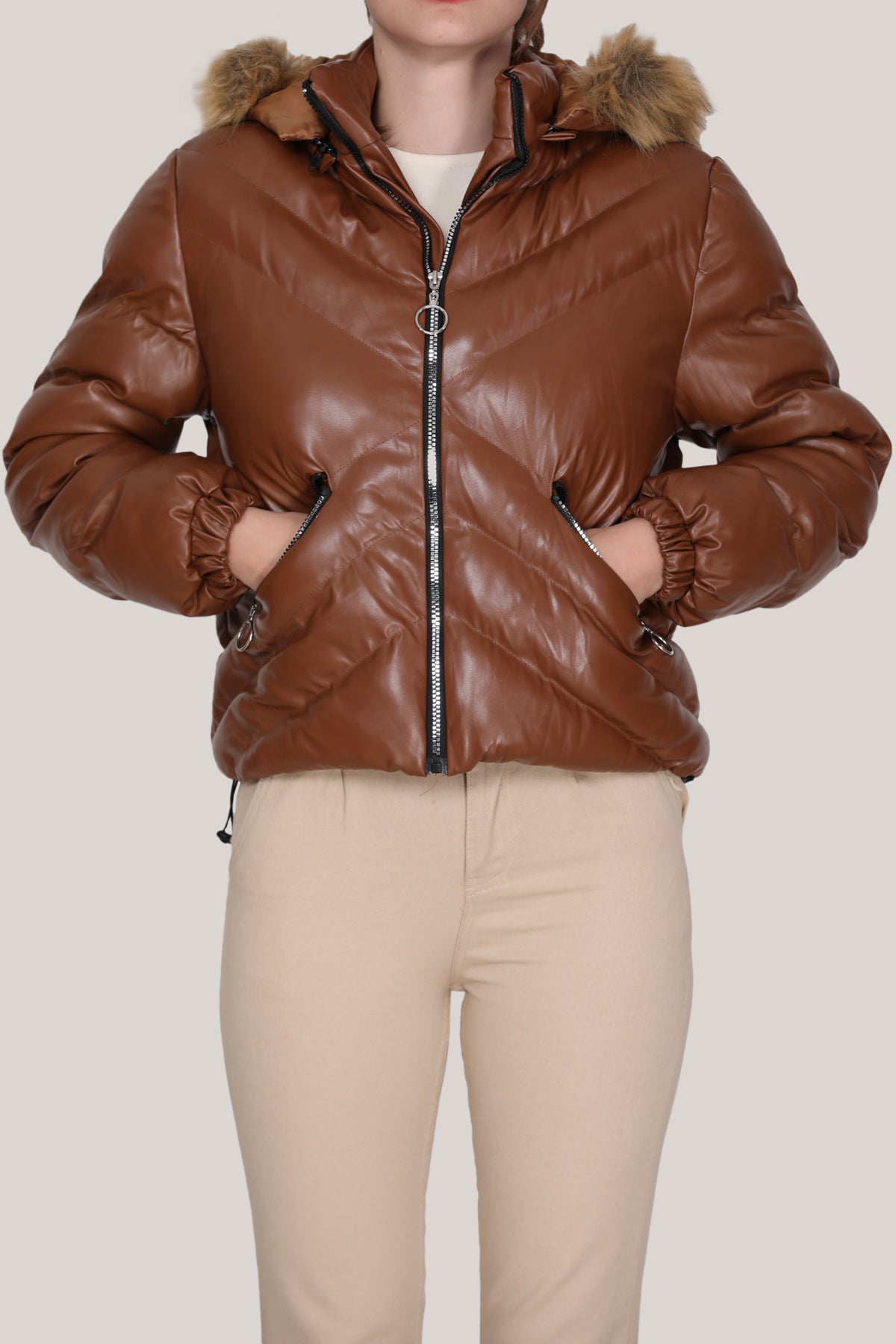 Steppjacke Puffermantel für Damen - NMNT0063K8510TBA