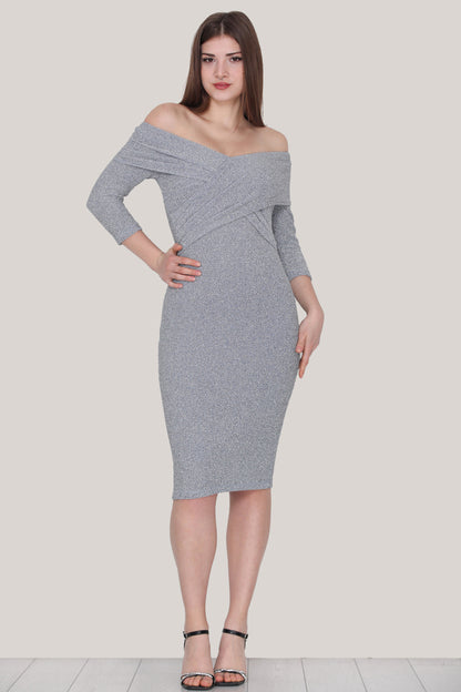 Kurzes Midikleid  Sommerkleid für Damen - NELB0553D8903MVİ