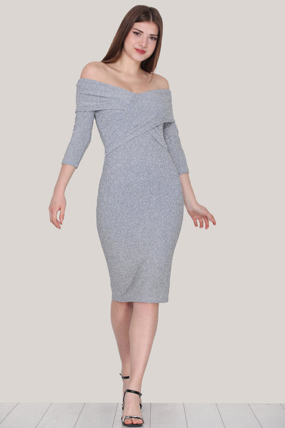 Kurzes Midikleid  Sommerkleid für Damen - NELB0553D8903MVİ