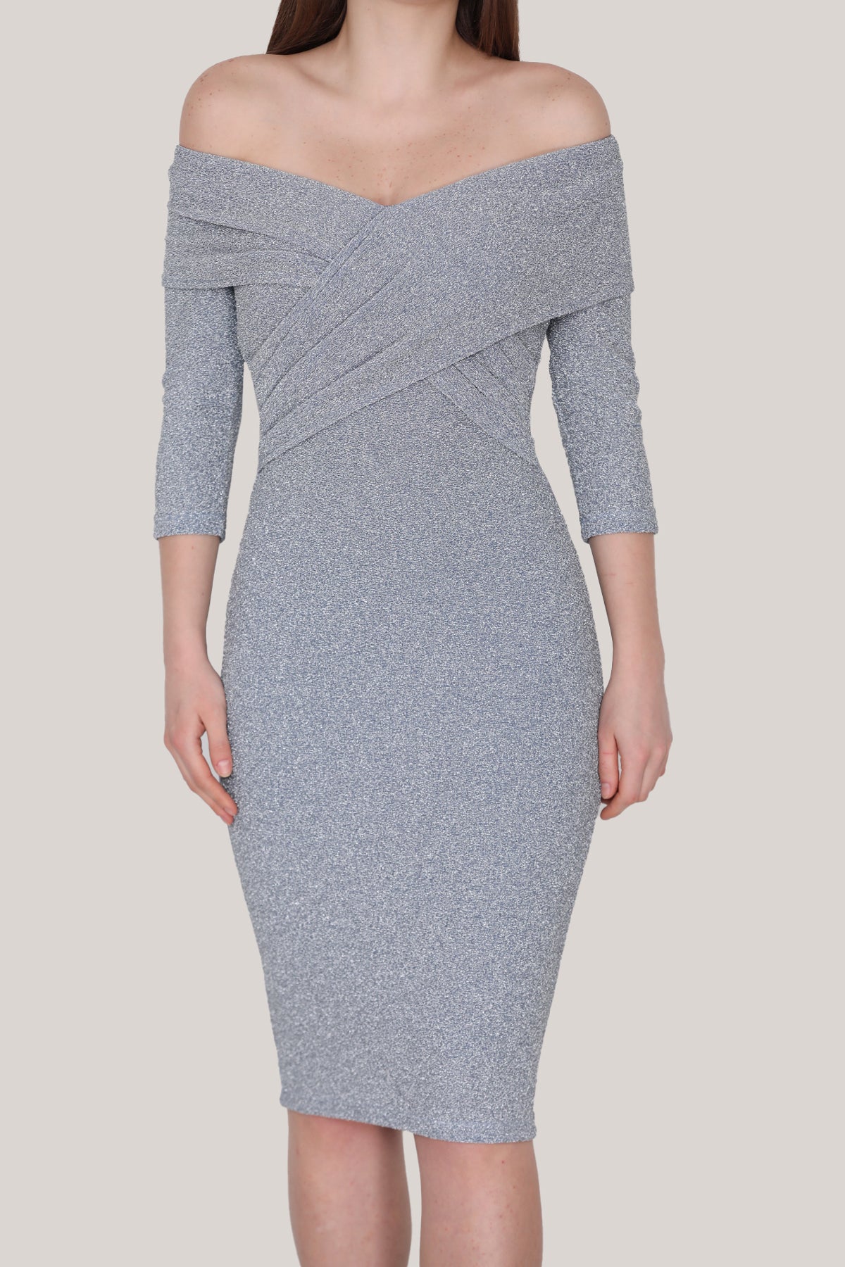 Kurzes Midikleid  Sommerkleid für Damen - NELB0553D8903MVİ