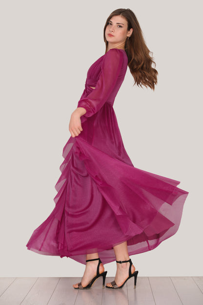 Langes Maxikleid Sommerkleid für Damen - NELB0063D2276FŞY
