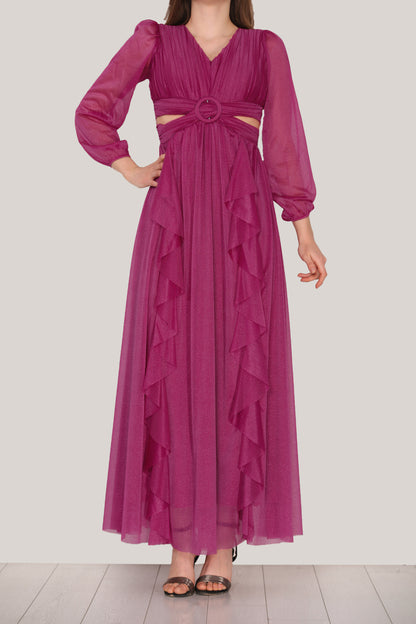 Langes Maxikleid Sommerkleid für Damen - NELB0063D2276FŞY