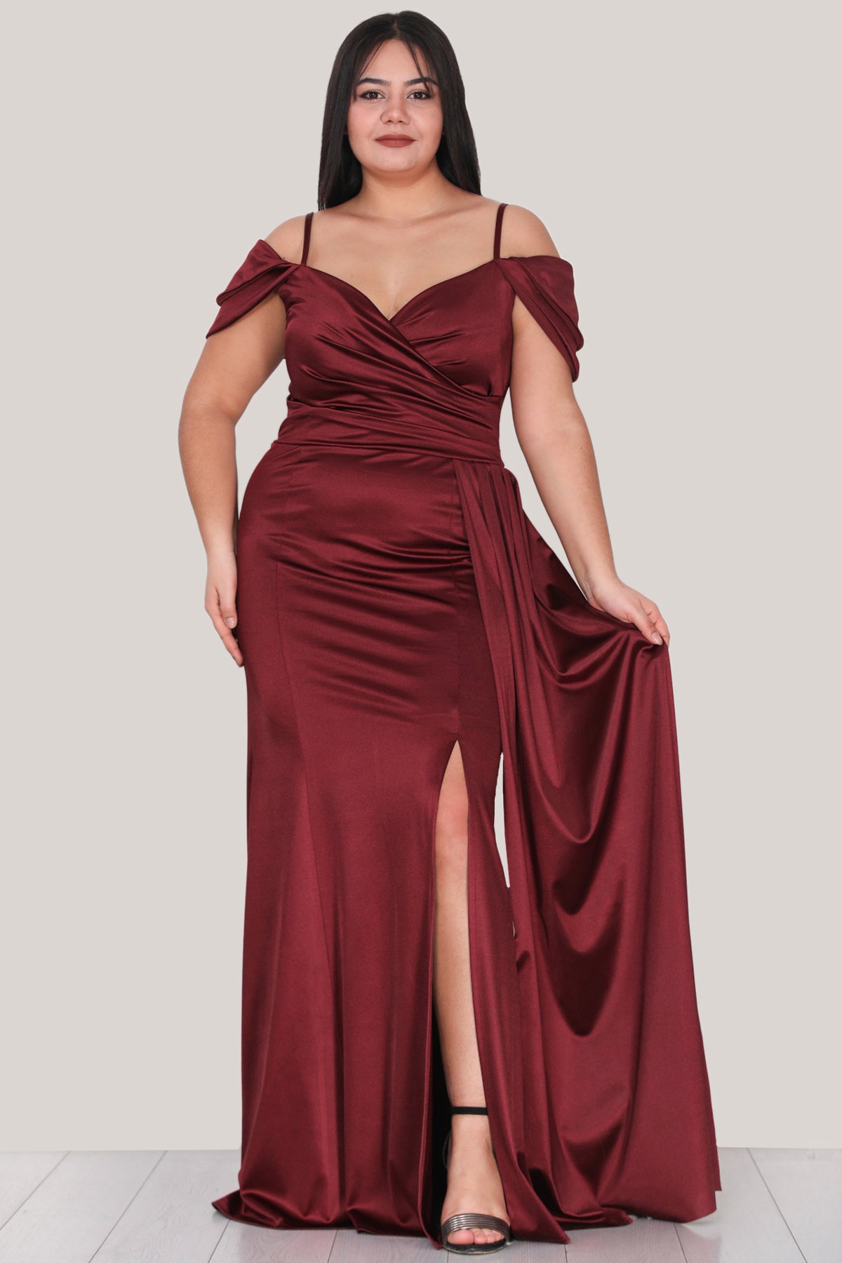 Lange maxi-jurk Trouwjurk voor dames - NELB1000D9430BRD