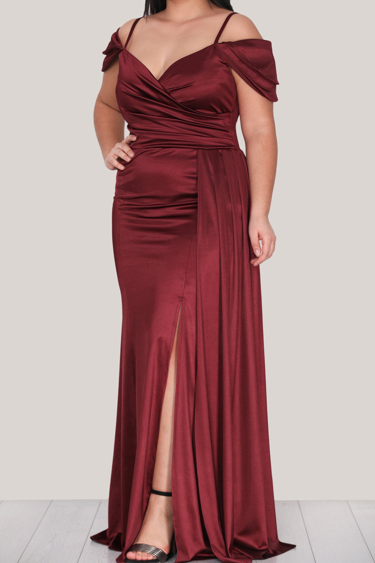 Lange maxi-jurk Trouwjurk voor dames - NELB1000D9430BRD