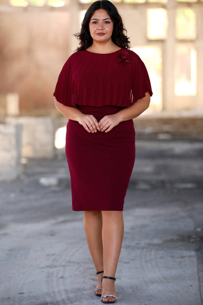 Dames midi-jurk zomerjurk voor grote maten - NELB0588D5167BRD