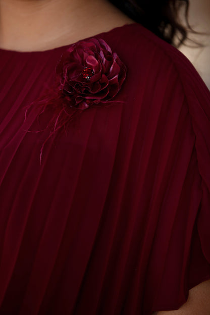 Dames midi-jurk zomerjurk voor grote maten - NELB0588D5167BRD