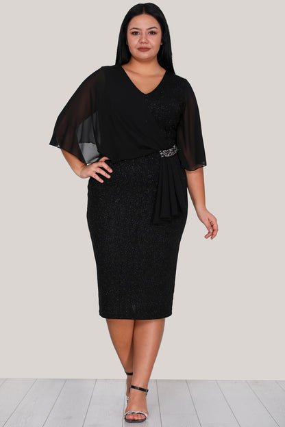 Dames midi-jurk zomerjurk voor grote maten - NELB0553D9563SYH