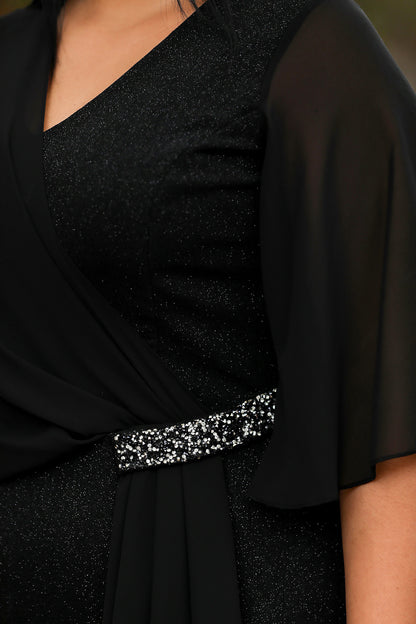 Dames midi-jurk zomerjurk voor grote maten - NELB0553D9563SYH