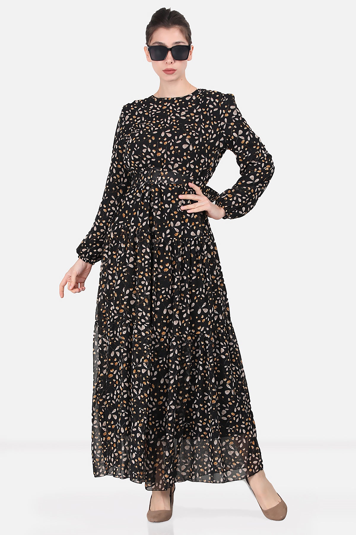 Lange jurk chiffon jurk voor dames - NELB0007D4515DS6