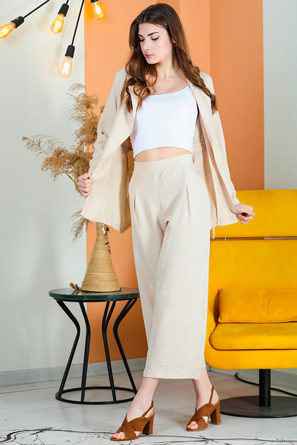 Two-piece set leisure elegant suit women - NTKM0007D4723TAŞ