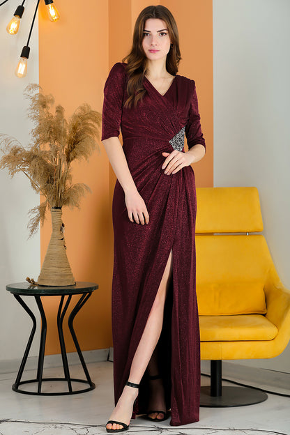 Lange maxi-jurk Trouwjurk voor dames - NYELB0553D9800BRD