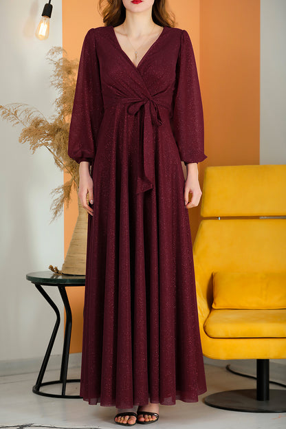 Long Maxi Dress Wedding Dress For Women - NYELB0553D9427BRD