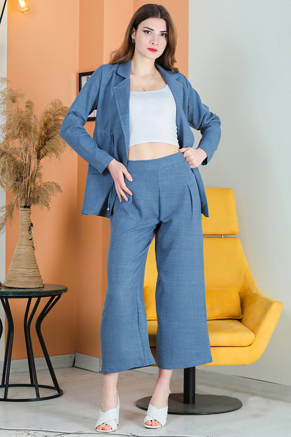 Two-piece set leisure elegant suit women - NTKM0007D4723İND
