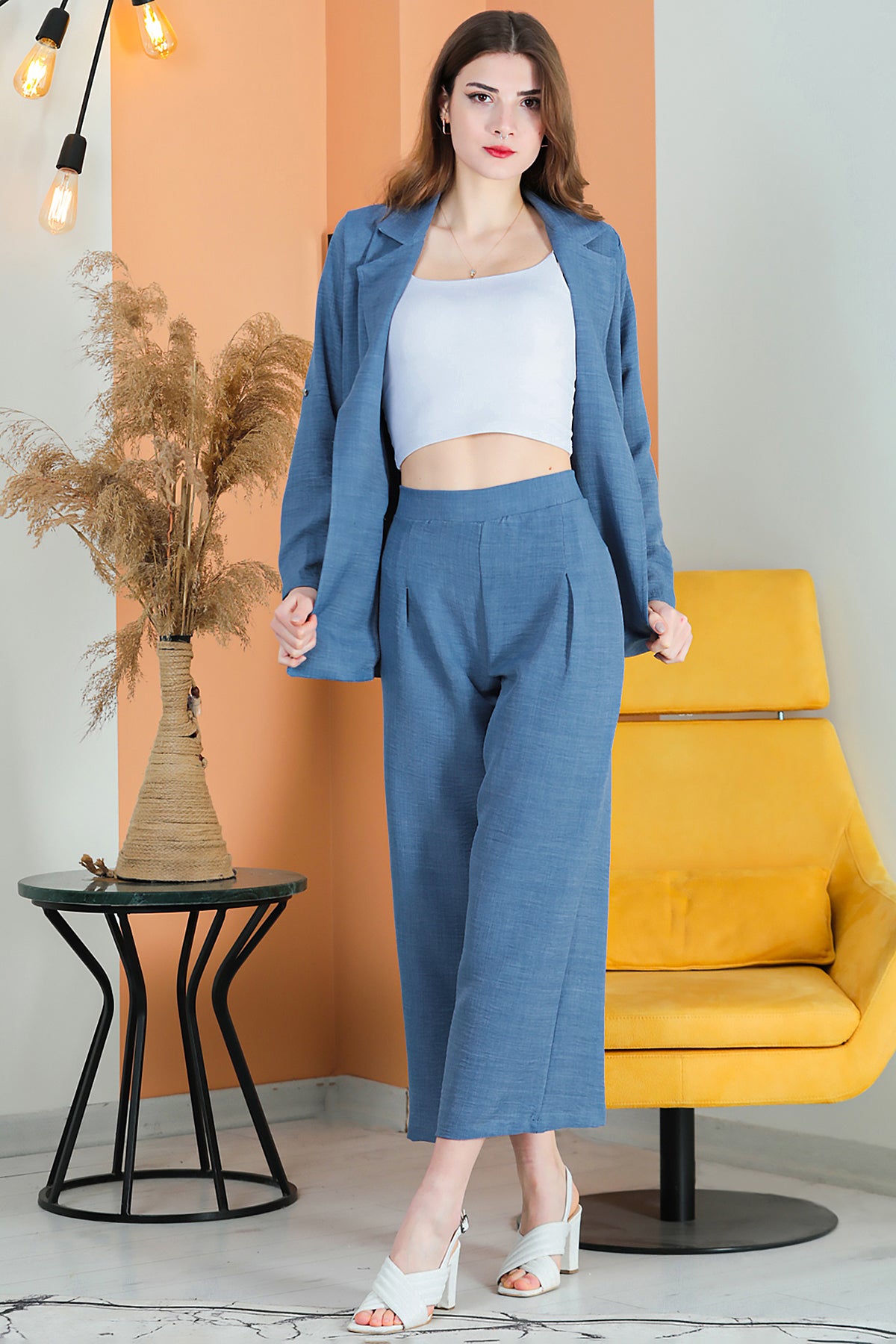 Two-piece set leisure elegant suit women - NTKM0007D4723İND