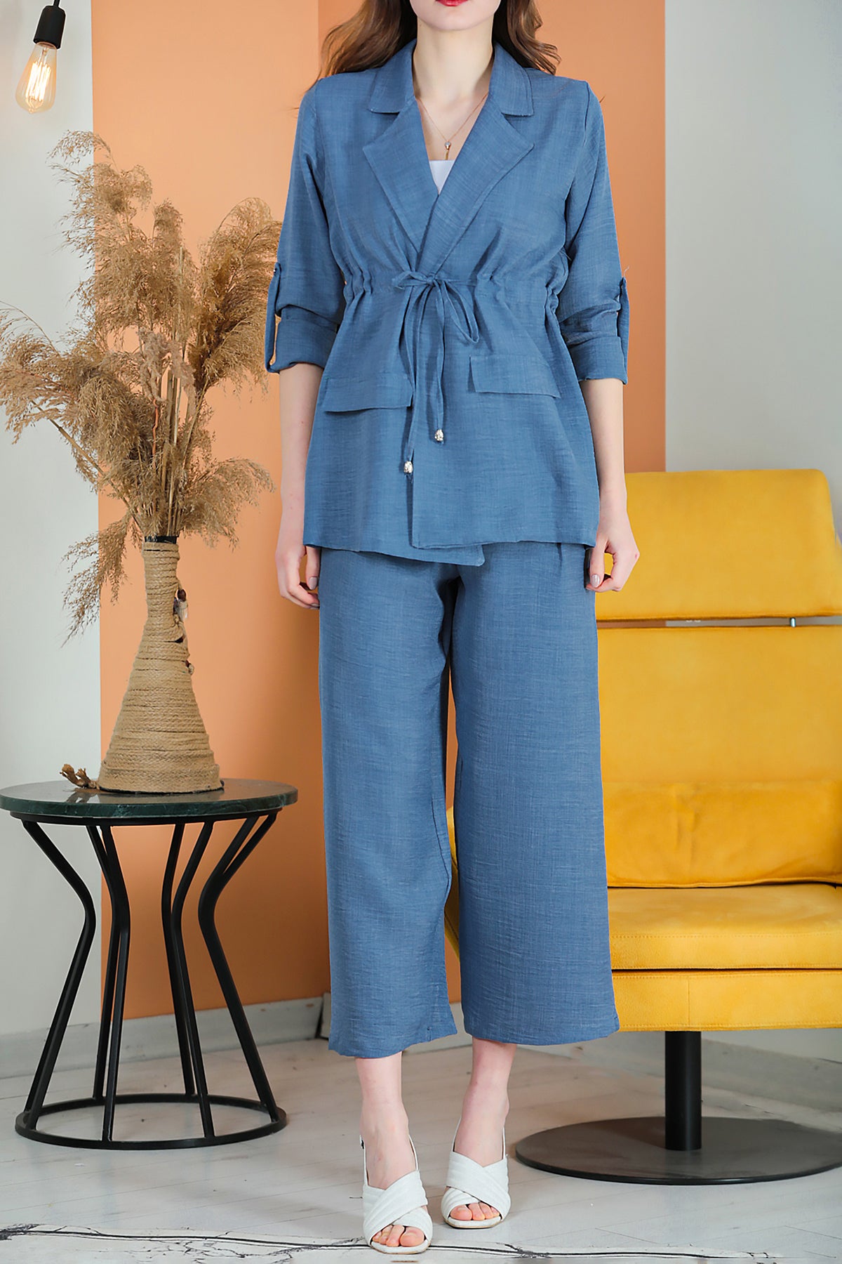 Two-piece set leisure elegant suit women - NTKM0007D4723İND