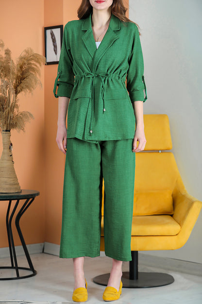 Two-piece set leisure elegant suit women - NTKM0007D4723YŞL