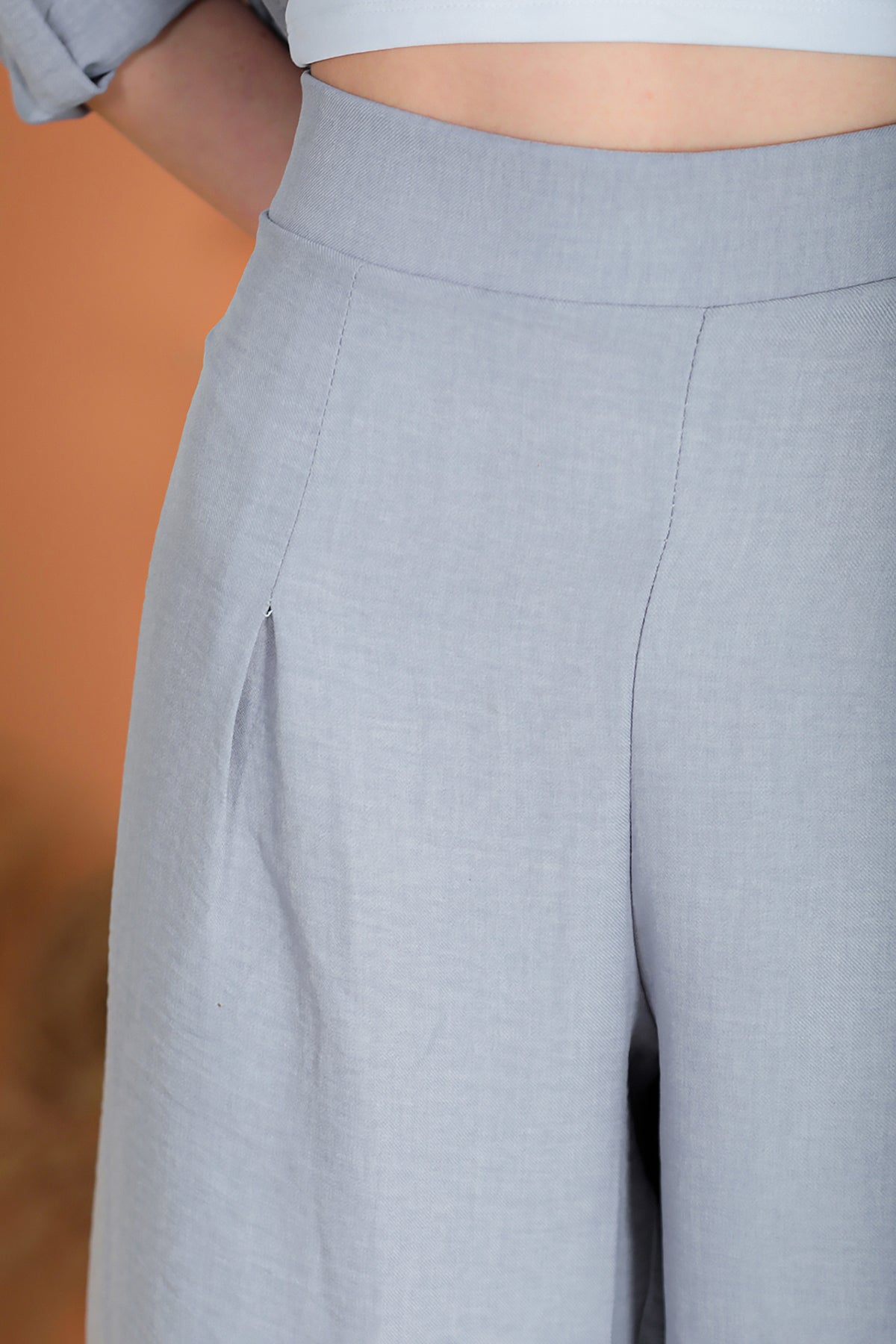 Zweiteiler Set Freizeit Eleganter Anzug Damen - NTKM0007D4723GRİ