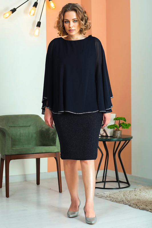 Women's midi dress summer dress wedding for sizes NELB0553D9721LCV