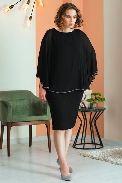 Damen Midikleid Sommerkleid Hochzeit für Größen NELB0553D9721SYH