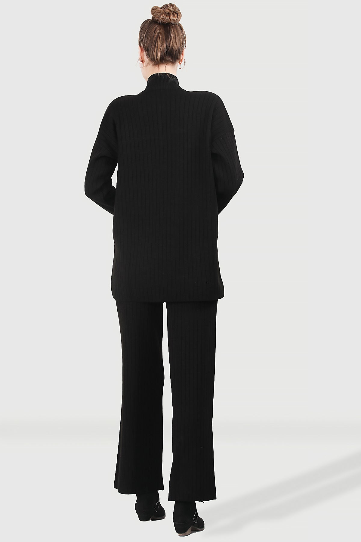 Knitted two-piece in black one size - NTKM0007K9017SYH