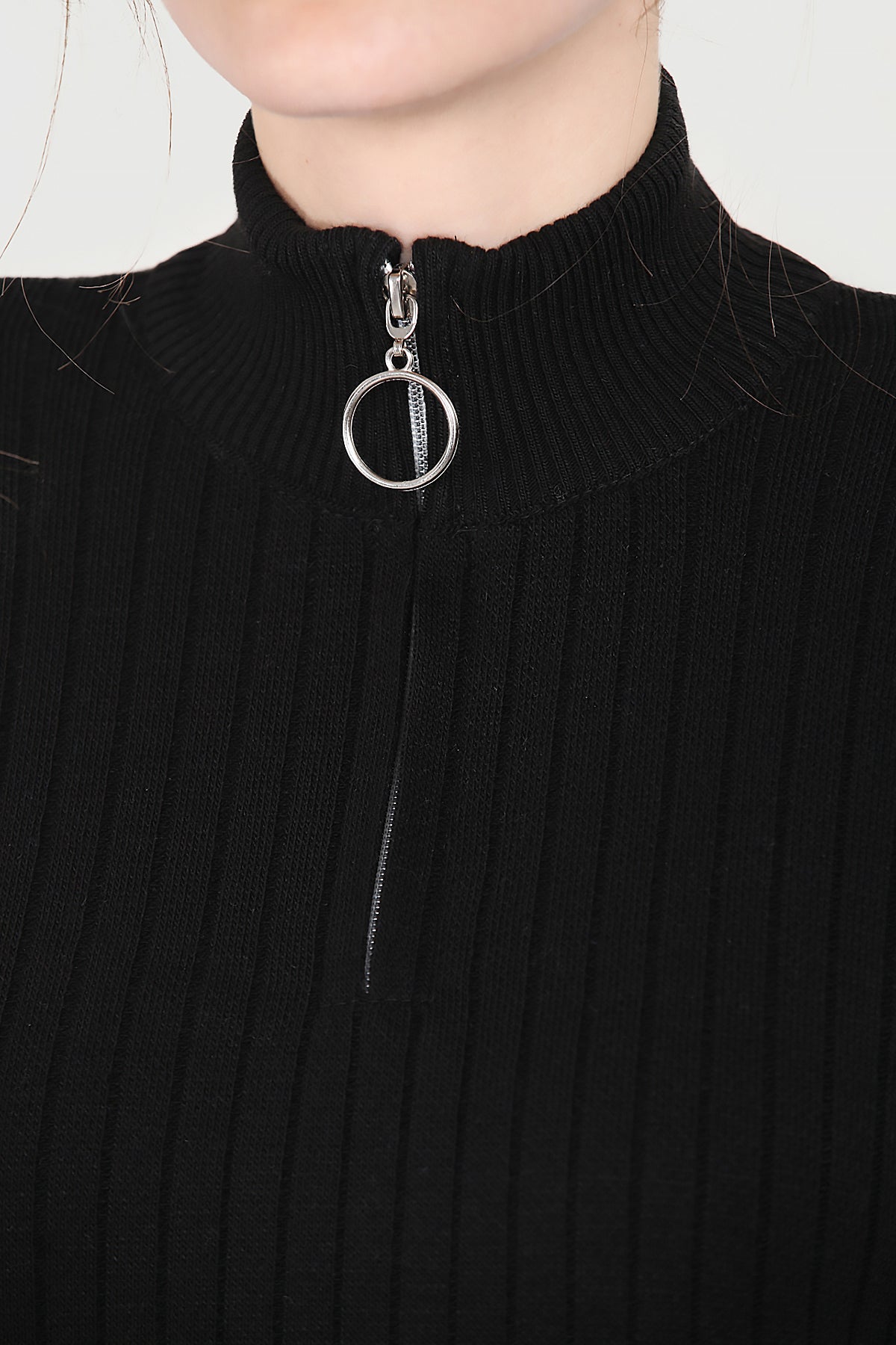 Knitted two-piece in black one size - NTKM0007K9017SYH