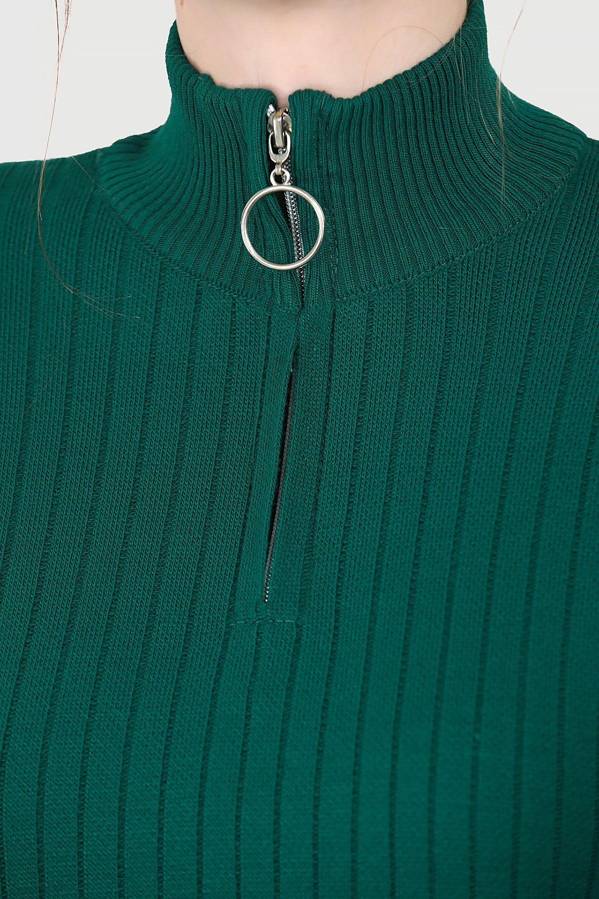 Gestrickter Zweiteiler in Grün Einheitsgröße  - NTKM0007K9017YŞL