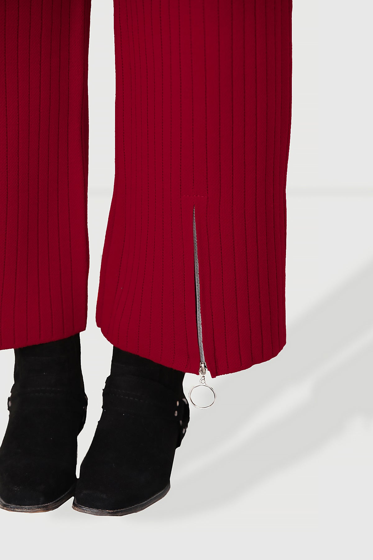 Dames gebreide set rood - NTKM0007K9017KRZ