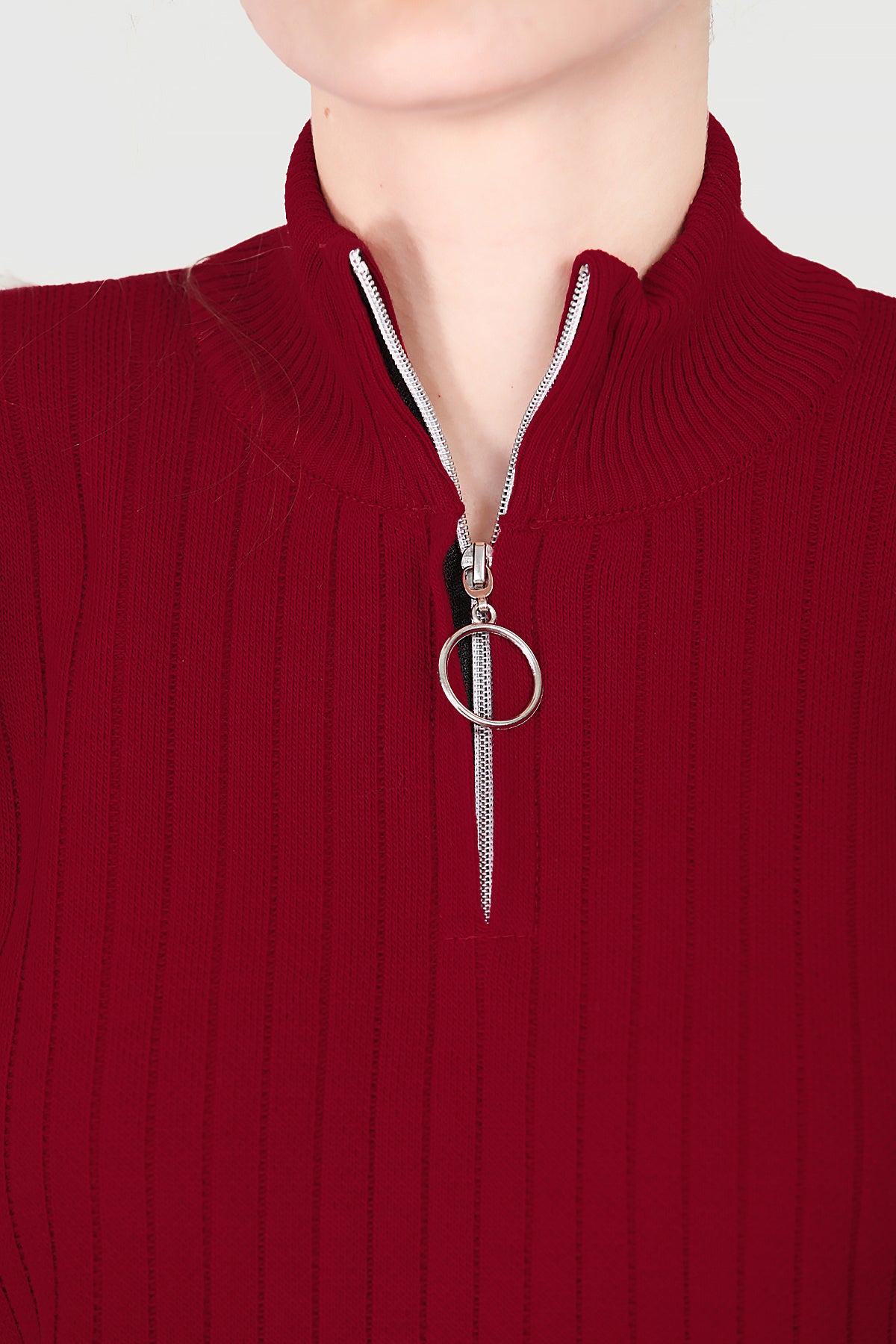 Dames gebreide set rood - NTKM0007K9017KRZ