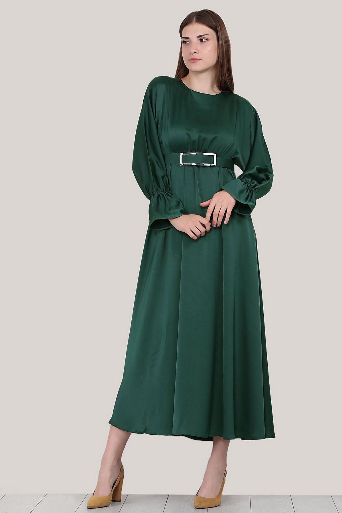 Langes Kleider Abaya Hijab Kleid Damen - NELB0007D7291ZMT
