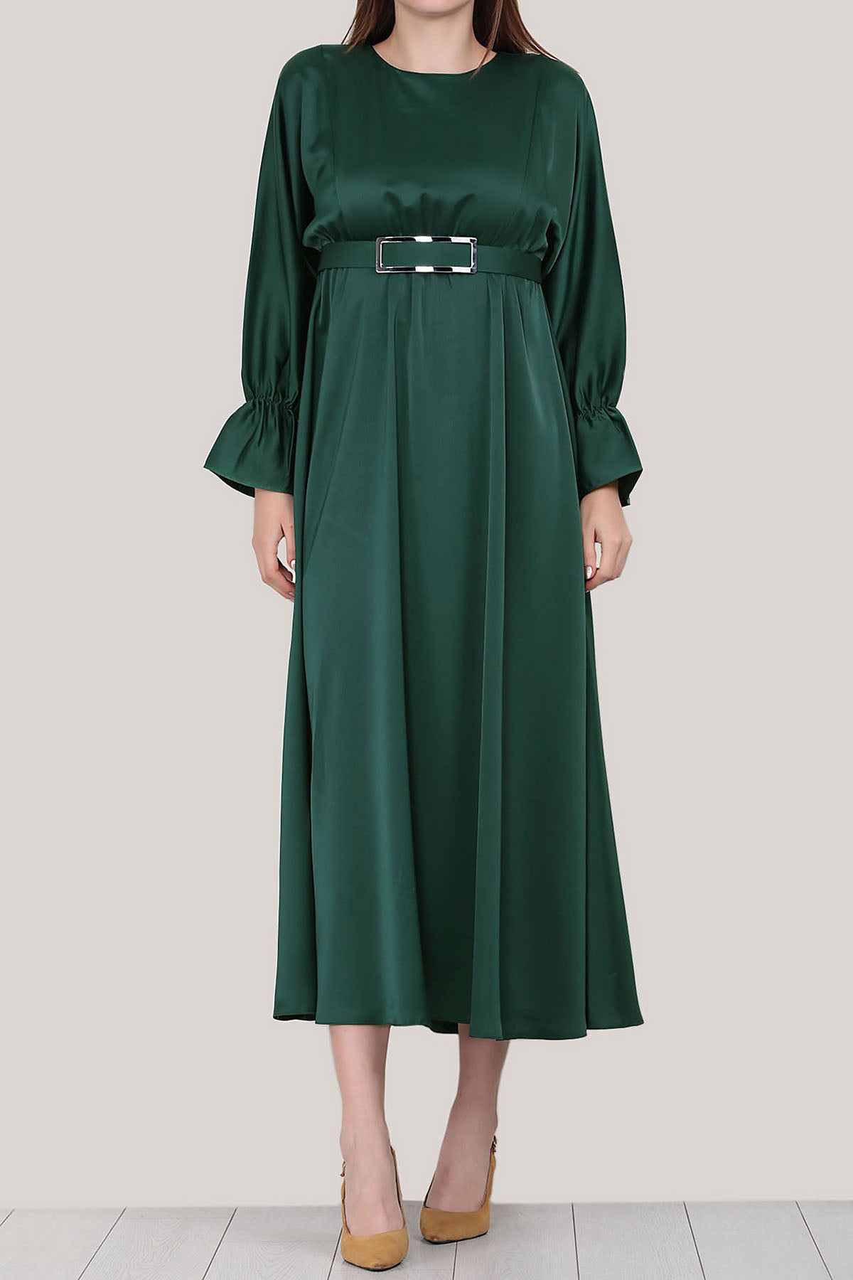 Langes Kleider Abaya Hijab Kleid Damen - NELB0007D7291ZMT