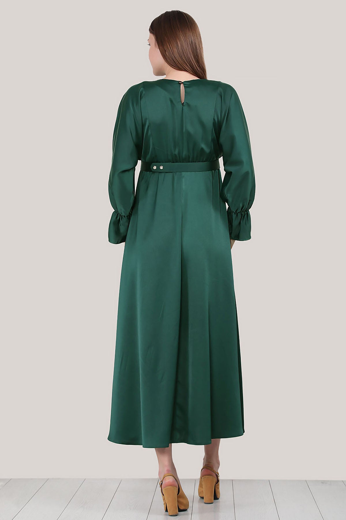 Langes Kleider Abaya Hijab Kleid Damen - NELB0007D7291ZMT