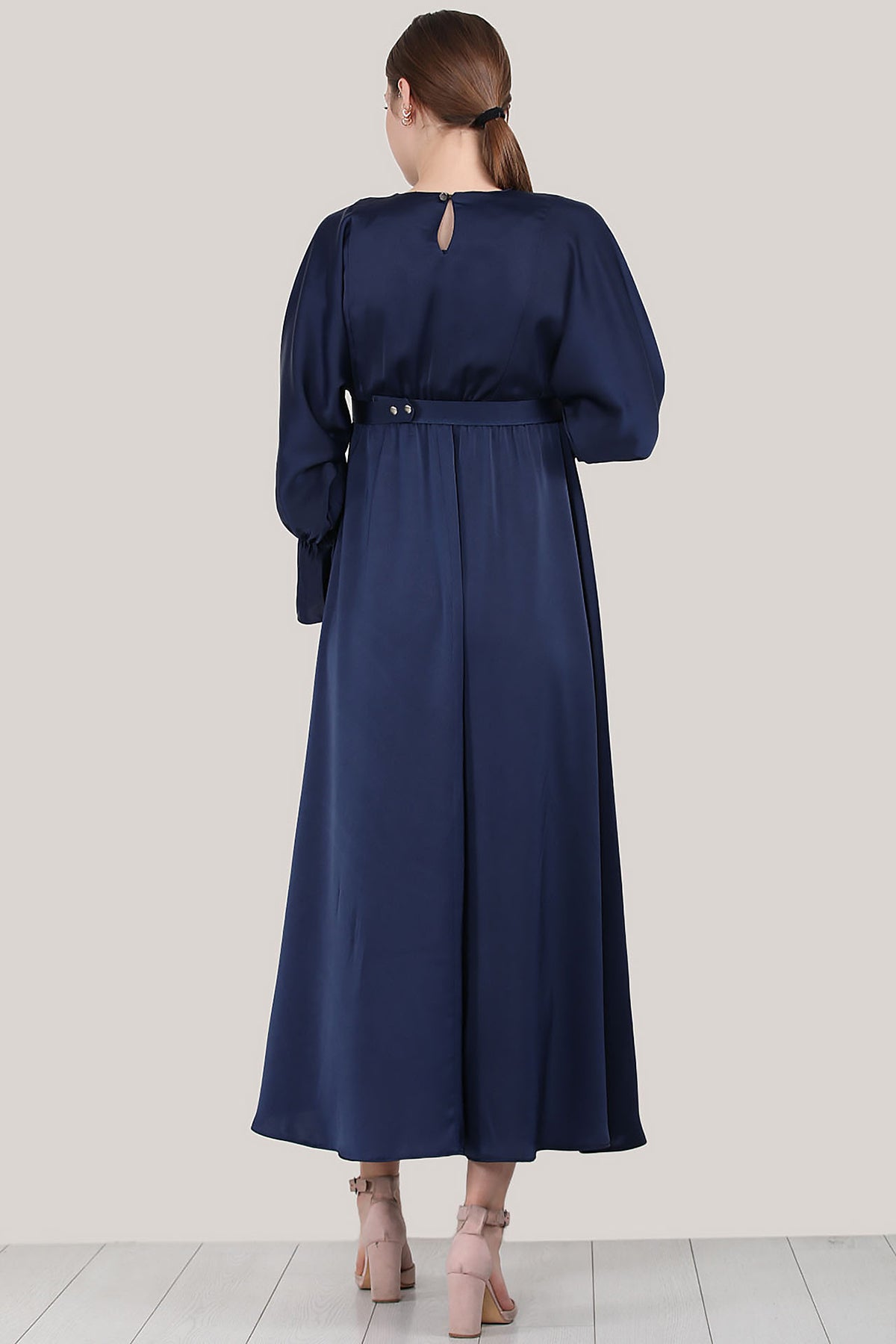 Langes Kleider Abaya Hijab Kleid Damen - NELB0007D7291LCV