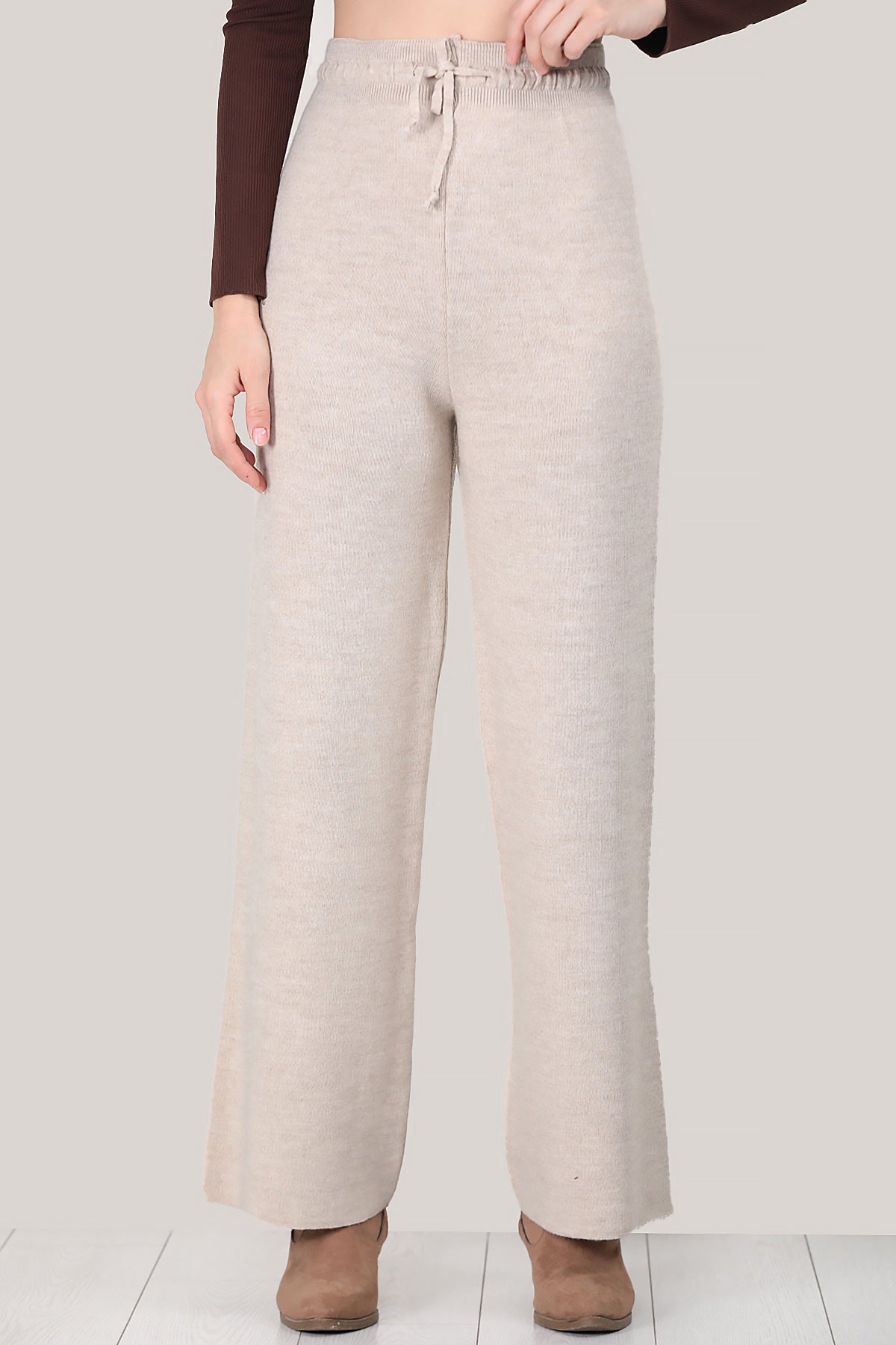 Damesbroek met wijde pijpen, één maat - NPNT0007K2017TAŞ