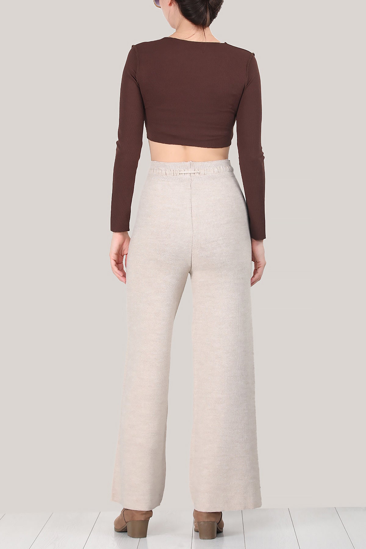 Damesbroek met wijde pijpen, één maat - NPNT0007K2017TAŞ