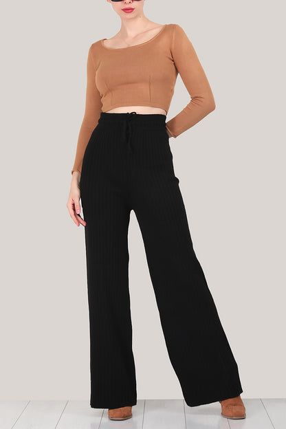 Damesbroek met wijde pijpen, one size - NPNT0007D2016SYH