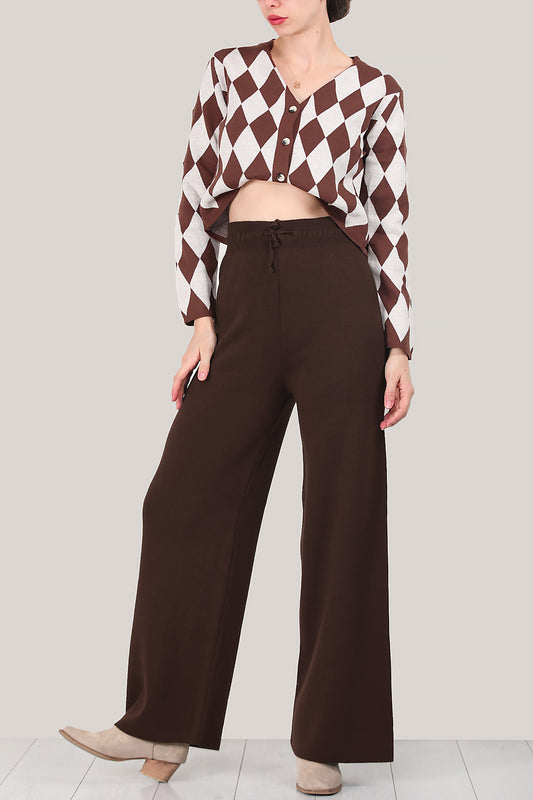 Damenhose mit weiten Beinen Einheitsgröße - NPNT0007K2017KHV