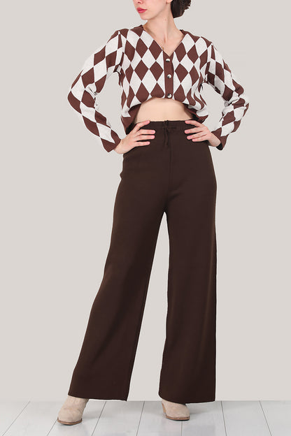 Damesbroek met wijde pijpen, één maat - NPNT0007K2017KHV