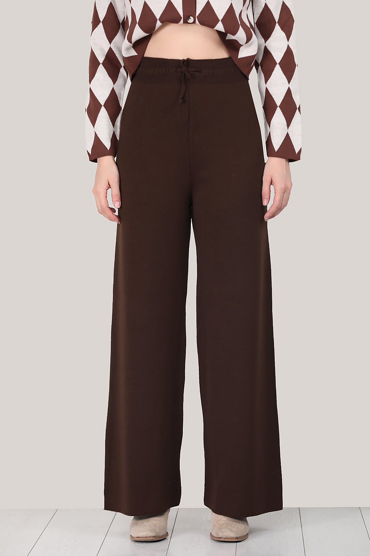 Damesbroek met wijde pijpen, één maat - NPNT0007K2017KHV