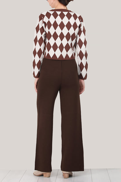 Damesbroek met wijde pijpen, één maat - NPNT0007K2017KHV