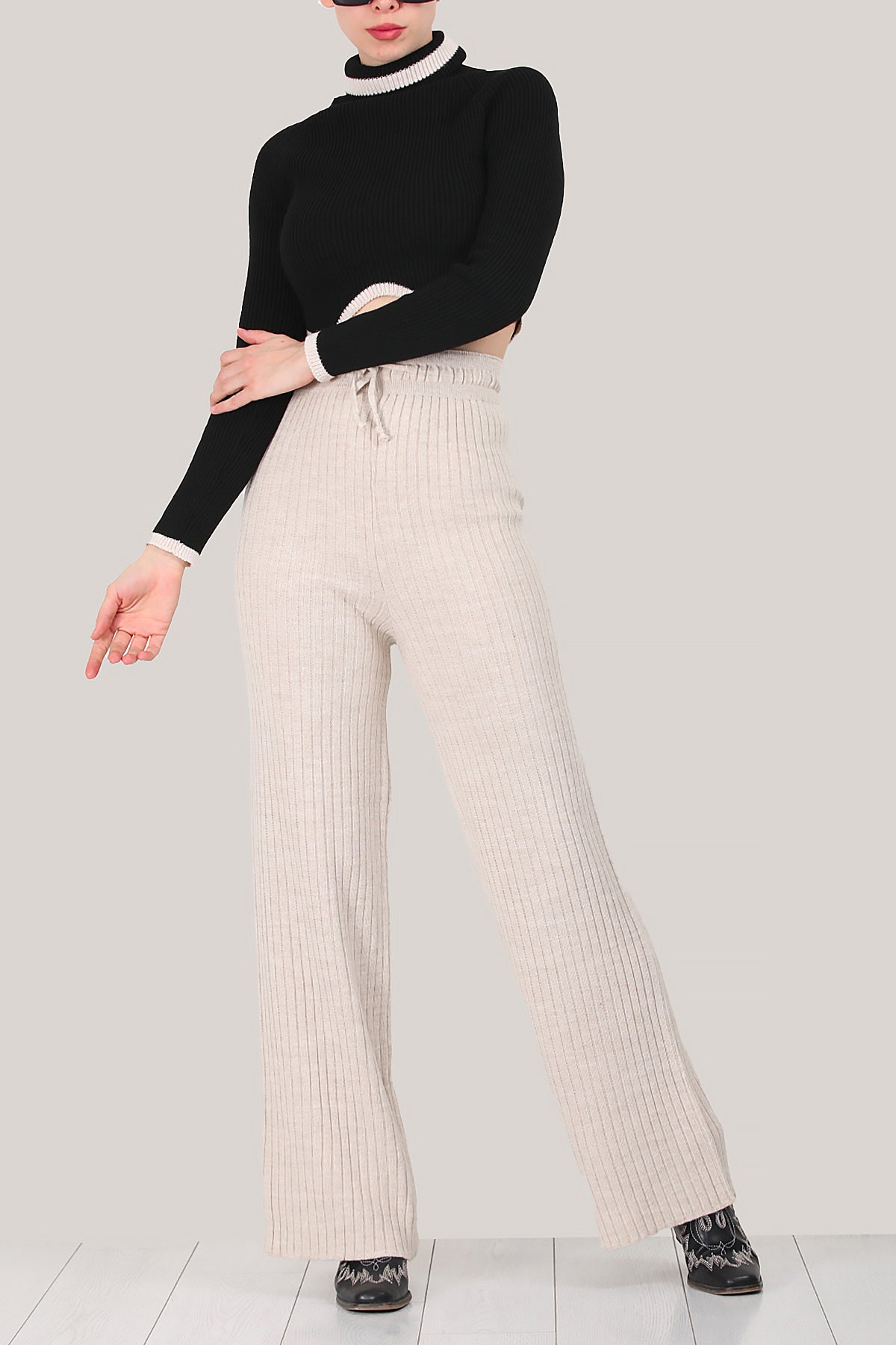 Damenhose mit weiten Beinen Einheitsgröße - NPNT0007D2016TAŞ