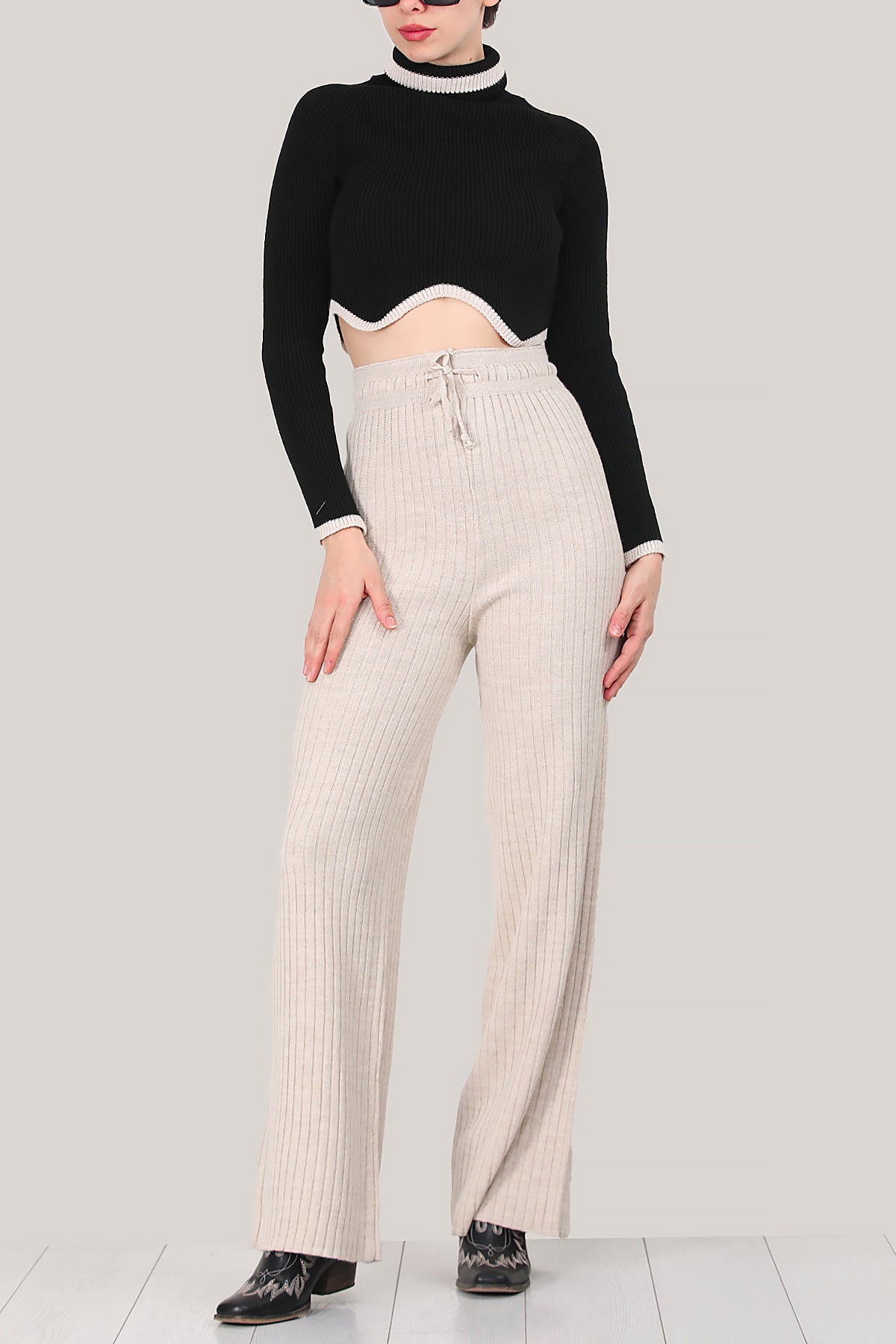 Damenhose mit weiten Beinen Einheitsgröße - NPNT0007D2016TAŞ