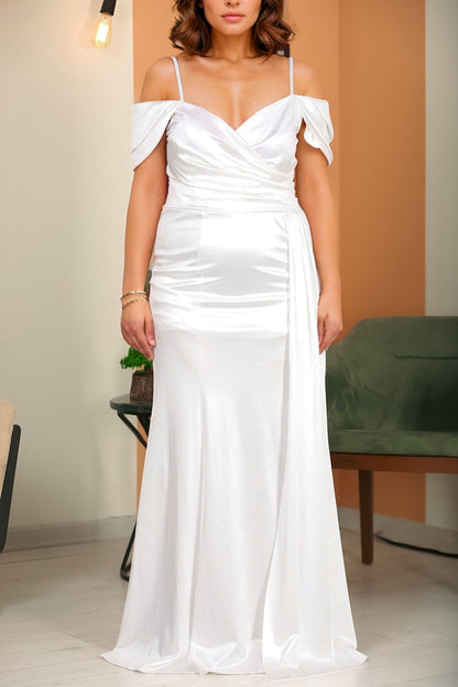 Langes Maxikleid Hochzeitskleid Für Damen - NELB1000D9430EKR