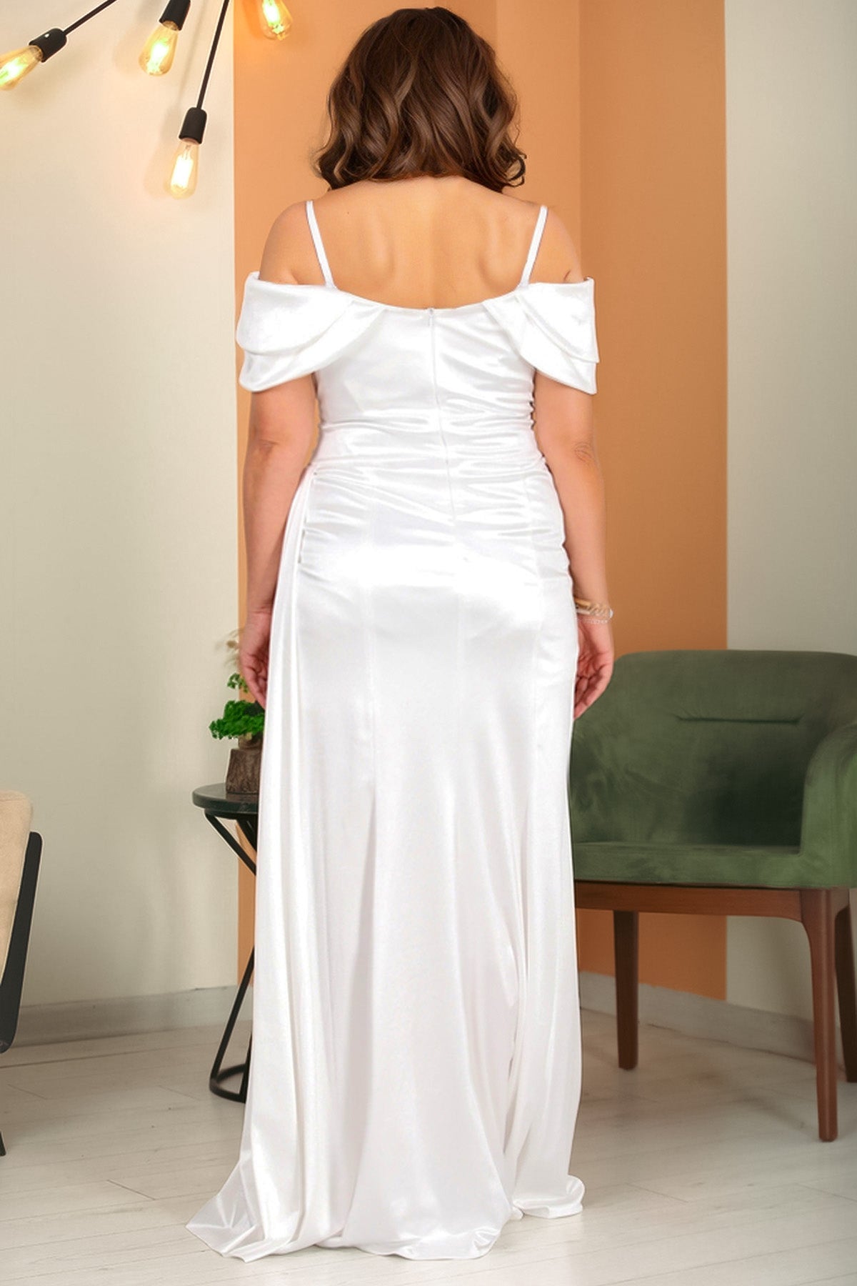 Langes Maxikleid Hochzeitskleid Für Damen - NELB1000D9430EKR