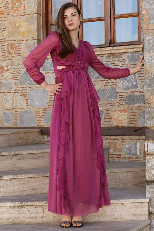 Langes Maxikleid Sommerkleid für Damen - NELB0063D2276FŞY